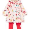 Robe Et Legging Rose Dragée à Imprimé Fleurs -Dpam 23SG09N1ENS D310 11