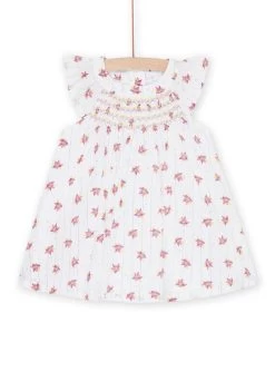 Robe Blanche Sans Manches à Imprimé Fantaisie -Dpam 23SG09O1ROB 000 11