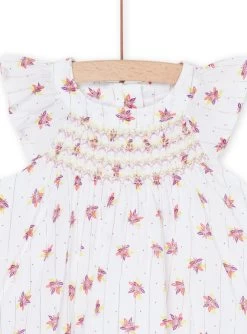 Robe Blanche Sans Manches à Imprimé Fantaisie -Dpam 23SG09O1ROB 000 12