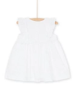Robe Blanche Froncée -Dpam 23SG09O2ROB 000 13