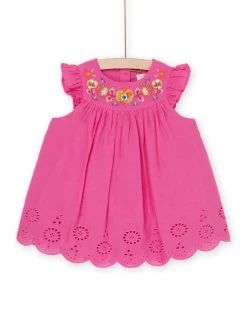 Robe Grenadine à Manches Volantées