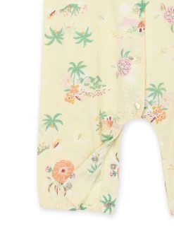 Combinaison Jaune Pâle à Imprimé Fleurs -Dpam 23SG09V1CBL 103 13
