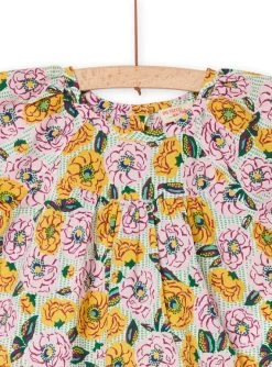 Chemisier Et Bloomer écru Et Violet -Dpam 23SG09V1ENS 001 12