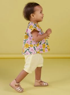 Chemisier Et Bloomer écru Et Violet -Dpam 23SG09V1ENS 001 4