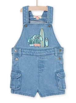 Salopette Bleue Courte En Jean