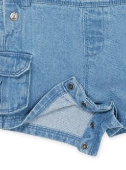 Salopette Bleue Courte En Jean -Dpam 23SG10V1SAC P272 13