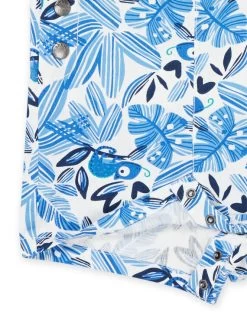 T-shirt Et Salopette Craie à Imprimé Fleuri -Dpam 23SG10W1ENS 632 15