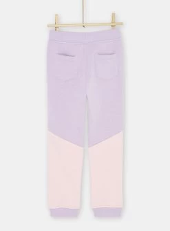 Jogging Mauve Color Block Fille -Dpam 23W901B3JGB 328 13
