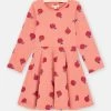 Robe Terracotta à Imprimé Pomme Fille -Dpam 23W901G2ROB E415 11