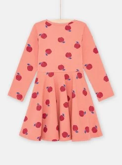 Robe Terracotta à Imprimé Pomme Fille 7 Robe Terracotta à Imprimé Pomme Fille -Dpam 23W901G2ROB E415 13