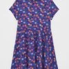 Robe Bleue Pervenche à Imprimé Fruits Fille