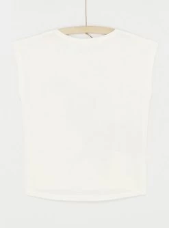 T-shirt écru à Animation Chat Fille -Dpam 23W901H1TEE 001 13