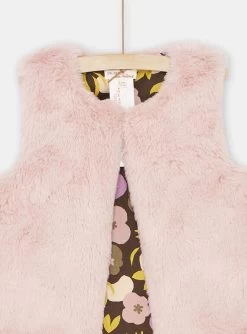 Cardigan Rose Réversible Fille -Dpam 23W901I1CAR 303 13