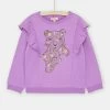 Sweat Parme Foncé Fille -Dpam 23W901I1SWE 329 11