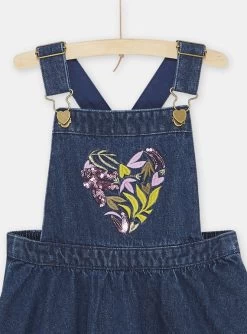 Robe Salopette Bleue En Jean Fille 7 Robe Salopette Bleue En Jean Fille -Dpam 23W901I2ROB K005 13