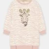 Robe Sweat écru Et Rose Fille -Dpam 23W901I4ROB 003 11