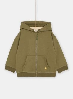 Haut De Jogging Vert à Capuche Garçon