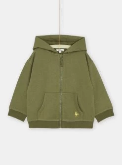 Haut De Jogging Vert à Capuche Garçon -Dpam 23W902B1JGH G631 15