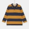 Polo Bleu Marine Et Marron à Imprimé à Rayures Garçon -Dpam 23W902B1POL 809 11