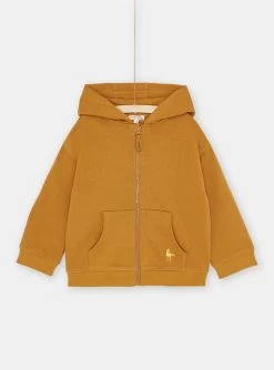 Haut De Jogging Caramel à Capuche Garçon