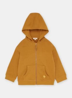 Haut De Jogging Caramel à Capuche Garçon -Dpam 23W902B2JGH 809 14