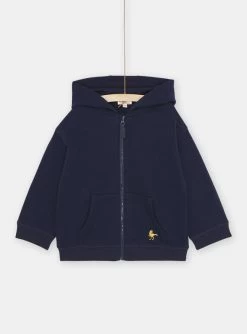 Haut De Jogging Bleu Marine à Capuche Garçon