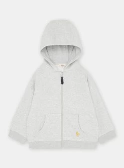 Haut De Jogging Gris Chiné à Capuche Garçon -Dpam 23W902B4JGH J922 14