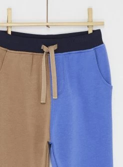 Bas De Jogging Bleu Et Marron Garçon -Dpam 23W902H1JGB 812 13