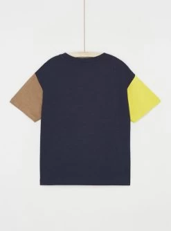 T-shirt Bleu Nuit à Animation Dinosaure Garçon -Dpam 23W902H2TMC 705 13