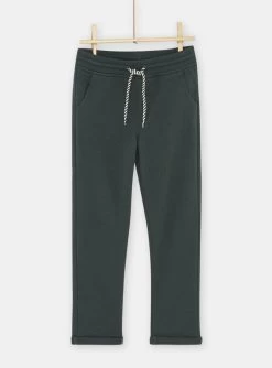 Pantalon Casual Vert Sombre Garçon