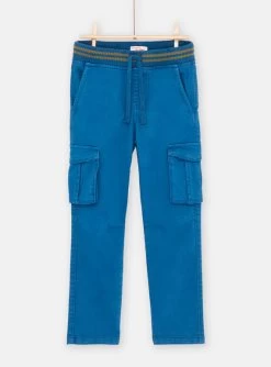 Pantalon Cargo Bleu Garçon
