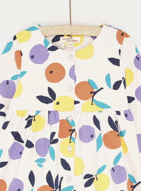 Ensemble Robe Et Legging écru Et Rose Pâle Bébé Fille 4 Ensemble Robe Et Legging écru Et Rose Pâle Bébé Fille – Bild 2