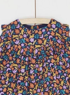 Robe Manches Longues Imprimée Orange Bébé Fille -Dpam 23WG09H1ROB J912 13