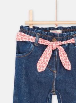 Jean Bleu à Ceinture Bébé Fille -Dpam 23WG09K1JEA K005 12
