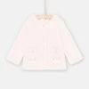 Cardigan Rose Dragée En Soft Boa Réversible Bébé Fille -Dpam 23WG09M1CAR D310 11