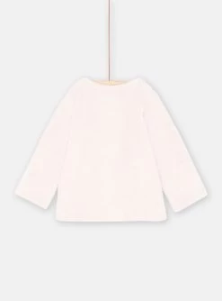 Cardigan Rose Dragée En Soft Boa Réversible Bébé Fille -Dpam 23WG09M1CAR D310 13