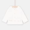 Cardigan écru En Soft Boa Réversible Bébé Fille -Dpam 23WG09M3CAR 001 11