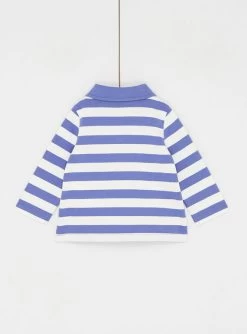 Polo Aubergine à Imprimé à Rayures Bébé Garçon -Dpam 23WG10H1POL 718 13