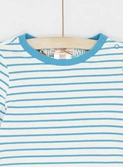 T-shirt Réversible Turquoise à Manches Longues Bébé Garçon -Dpam 23WG10H3TML 202 12