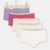 Lot De 5 Shortys Multicolores Fille 1 Lot De 5 Shortys Multicolores Fille -Dpam 23WH1161SHY 001 11