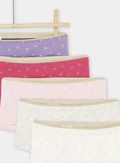 Lot De 5 Shortys Multicolores Fille -Dpam 23WH1161SHY 001 12