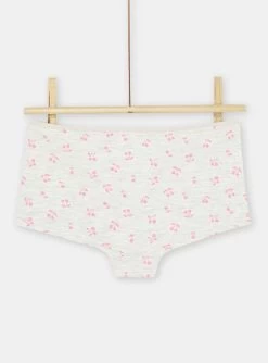 Lot De 3 Shortys Gris Chiné Et écru Fille -Dpam 23WH1164SHY J920 13