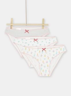Lot De 3 Culottes Multicolores Assorties Fille