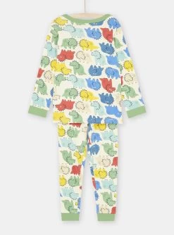Pyjama Beige à Imprimé Dinosaures Garçon -Dpam 23WH1235PYJ A016 14