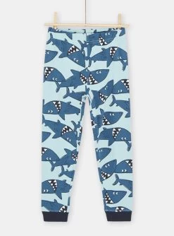 Pyjama Sable à Imprimé Requin Garçon Phosphorecent -Dpam 23WH1236PYJ 808 13