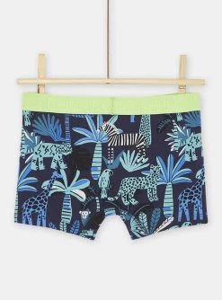 Lot De 3 Boxers Vert Et Bleu Garçon -Dpam 23WH1263BOX 705 13