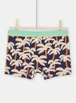 5 Caleçons Jaunes à Imprimé Palmiers Garçon -Dpam 23WH1267BOX 117 13