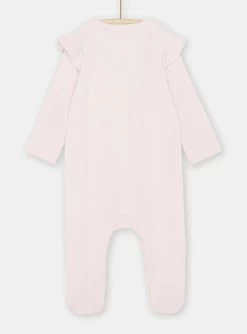 Grenouillère Rose à Volants Bébé Fille -Dpam 23WH1332GRE D327 13