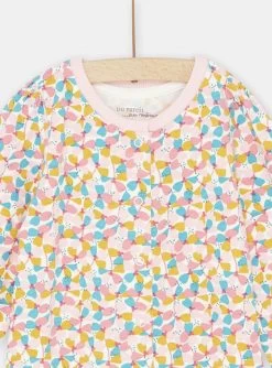 Grenouillère Multicolore à Imprimé Fleuri Bébé Fille -Dpam 23WH1334GRE 001 13