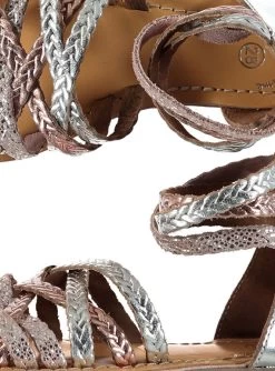 Sandale Ville En Cuir Métallisé Et Tressée Fille -Dpam 283801f1c3cde3dcf59fc21533cc03cdc3e81b8f 19SK35C2D0E 956 2 dpam ecommerce